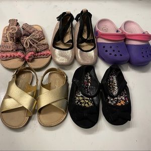 Toddler girl sandal bundle size 6 7 and 8